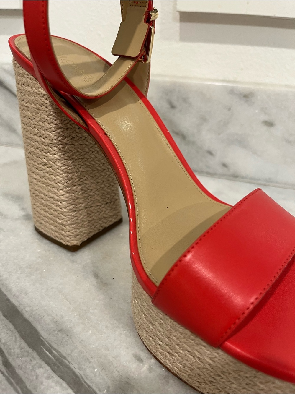 Michael Kors Platform Espadrille Sandals with Ankle Strap - Picture 12 of 12